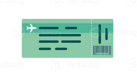 Airplane Ticket Isolated Travel And Tourism Concept 24483491 Png