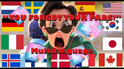 You Forgot Your Pads Multilanguage Turning Red Youtube