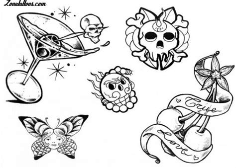Plantilla New School Tattoo Badass Art Coloring Pages