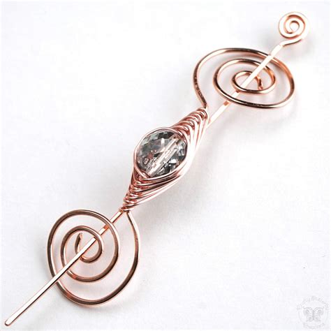 Sparkle Shawl Pin Rose Gold Noteworthy Classic Crafty Flutterby
