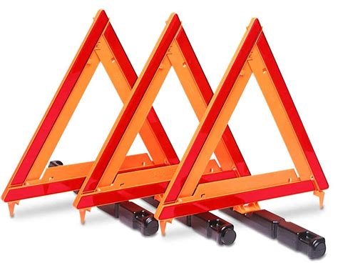 Emergency Warning Triangle Kit 3 Triangles Custer Products
