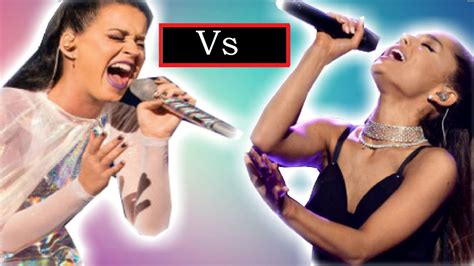 Ariana Grande Vs Katy Perry Batalla De Voces Youtube
