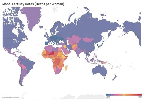 Oc Fertility Rates Around The World Rdataisbeautiful