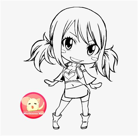 Chibi Lucy Heartfilia Lineart 1 By Marina13sbd On Deviantart Lucy