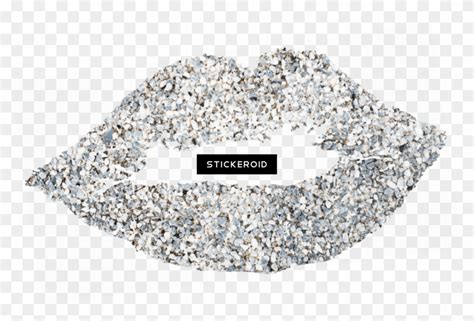 Silver Kiss Lips Glitter Hd Png Download 2027x1279943471 Pngfind