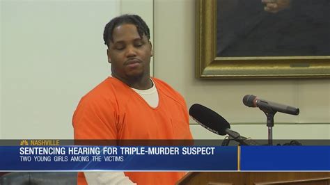 sentencing hearing held for triple murder suspect youtube