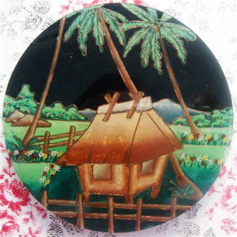 Philippine Nipa Hut Coaster Painting Of Philippine Native Flickr