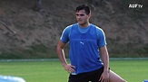 Maximiliano Gómez en el primer entrenamiento con la selección uruguaya ...