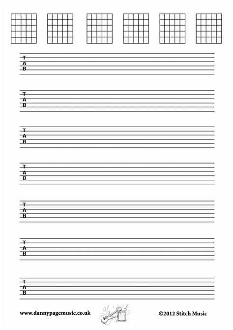 Blank Bass Tab Sheets Guitar Information