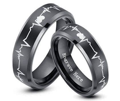 Check spelling or type a new query. Black Heart Matching Tungsten Wedding Bands | Tungsten ...
