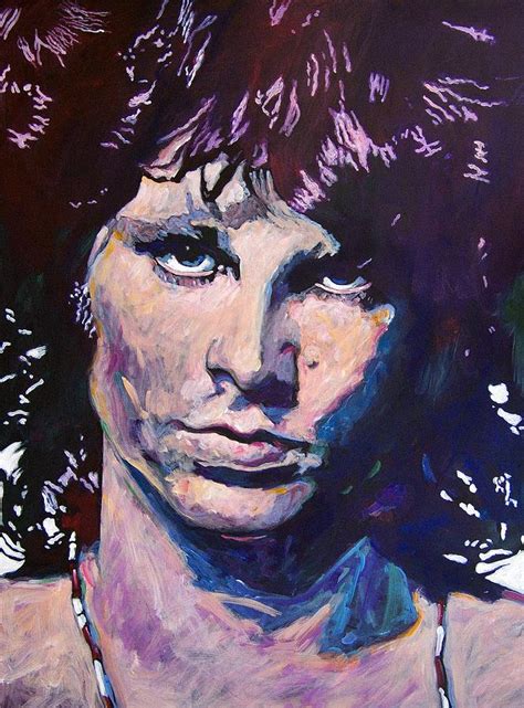 Jim Morrison The Lizard King Painting By David Lloyd Glover