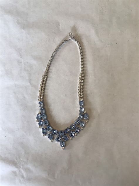 Vintage Weiss Rhinestone Necklace Circa 1950s By Marysoldisbettershop