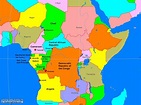 Central Africa Political Map - A Learning Family