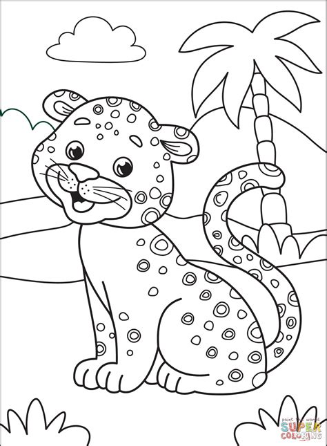 Cheetah Coloring Page Free Printable Coloring Pages