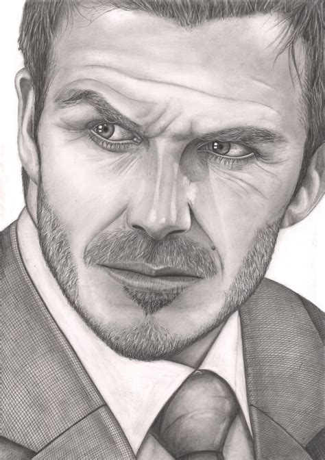 David Beckham Drawing Pencil Sketch Colorful Realistic Art Images