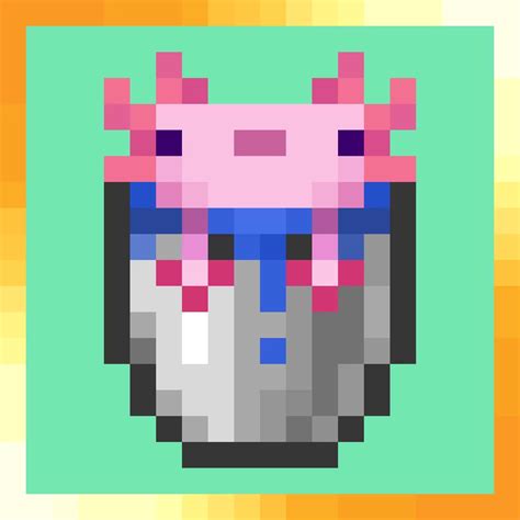 Animated Axolotl Bucket 117x Minecraft Texture Pack