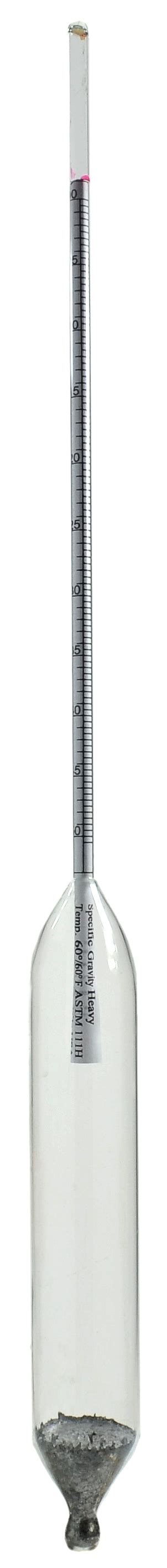 Specific gravity is ratio of some liquid density divided by water density, at referenced temperature. Specific Gravity & Baume Hydrometers