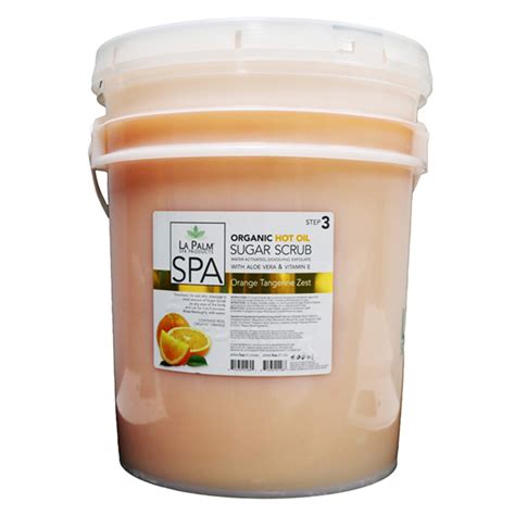 La Palm Hot Oil Sugar Scrub 5g Orangetangerine Zest Lp183