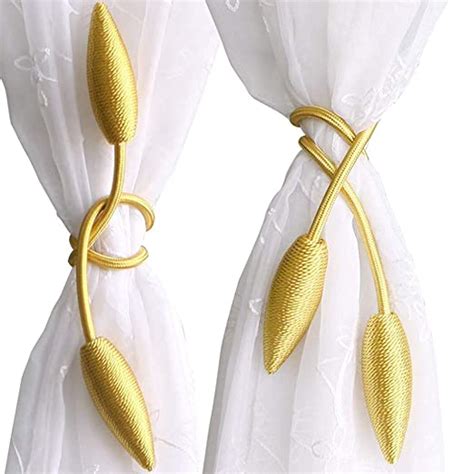 Hasthip Curtain Tiebacks Alloy Solid Free Size Curtain Holders Tieback