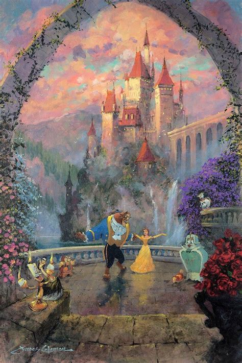 Belle Walt Disney Fine Art James Coleman Signed Limited Etsy