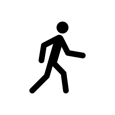 Stick Figure Walk Walking Animation Posture Stickman People Icons Set