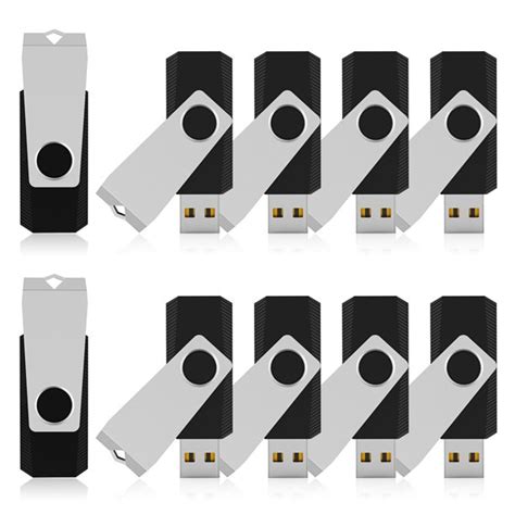 Kootion 10pack 8gb Usb 20 Flash Drive Thumb Drives Memory Stick Black