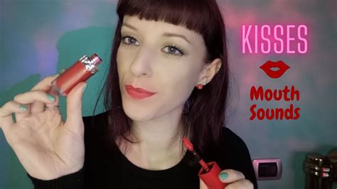 Lipstick Application Mouth Sounds Kisses Asmr Ita Youtube