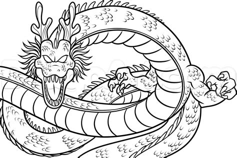 Share the art of drawings. How To Draw Shenron From Dragon Ball Z by Dawn (With ...