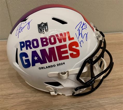 2024 Pro Bowl Games Replica Helmet Signed By Coaches Peyton Manning