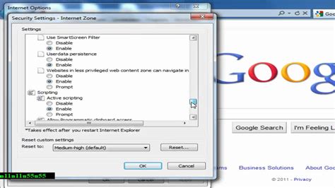 How To Enable Or Disable Javascript In Internet Explorer Youtube
