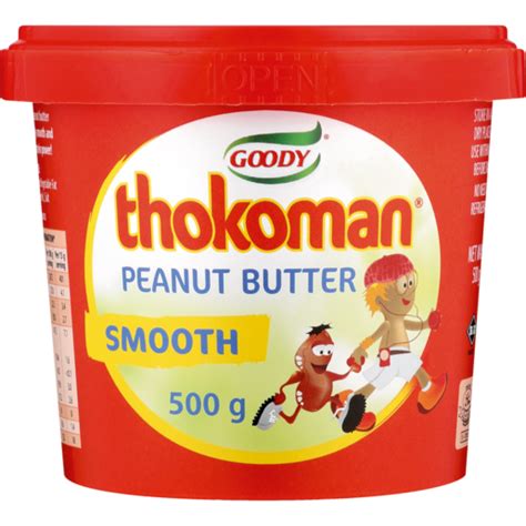 Thokoman Smooth Peanut Butter 500g Peanut And Nut Butters Spreads Honey And Preserves Food