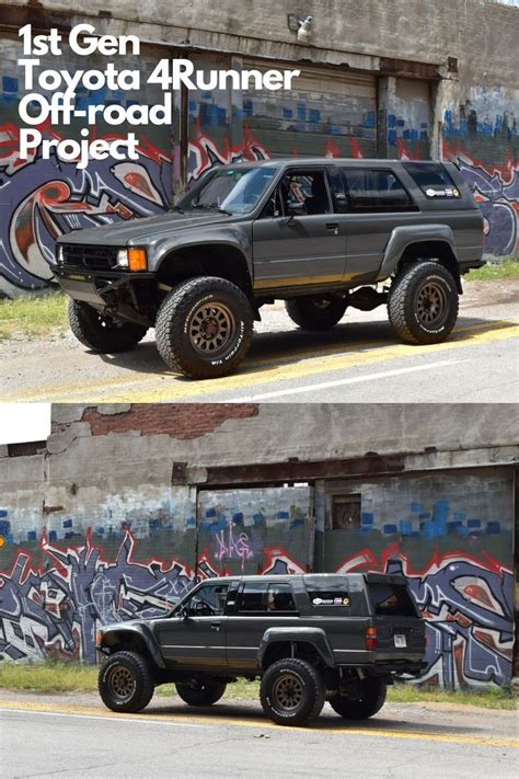 The Jeep Is Parked In Front Of A Graffiti Covered Building