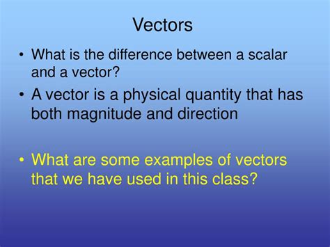 Ppt Ch 6 Vectors Powerpoint Presentation Free Download Id6543902
