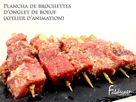 Plancha De Brochettes D Onglet De Boeuf Steak Cocktails Animation