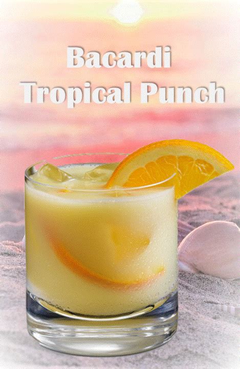 Bacardí Tropical Punch Bacardí Tropical Drink Recipe Recetas De Bebidas Tropicales Tragos