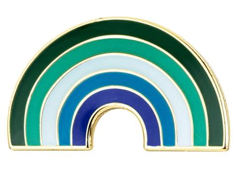 Mlm Gay Male Rainbow Enamel Pin Badge Etsy