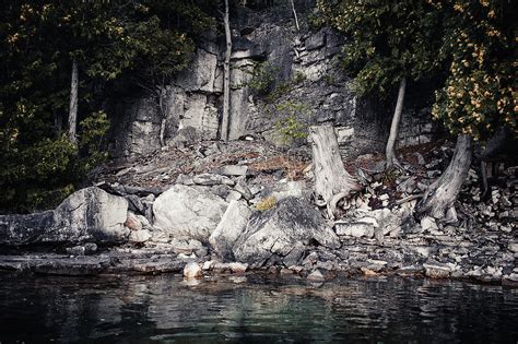 A Rocky Cliff In The Forest Photograph By Shauna Collins Pixels