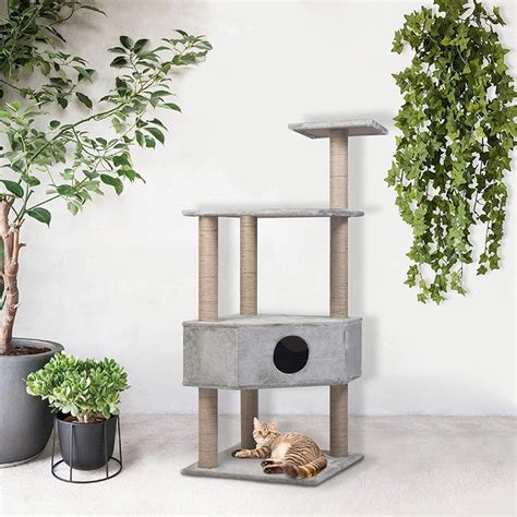 Ks Pet Cat Tree Play House Condo Bed Furniture Scratching Post