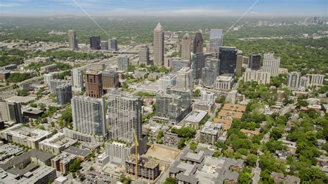 Midtown Buildings And Skyscrapers Atlanta Georgia Aerial