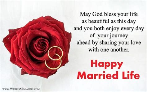 Being deeply loved by someone gives you strength. Happy Married Life Wishes | Wish You Happy Married Life ...