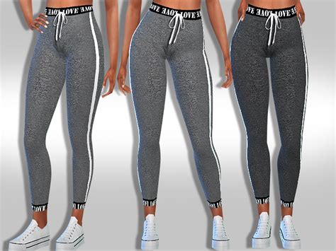 The Sims Resource Female Trendy Athletic Leggings