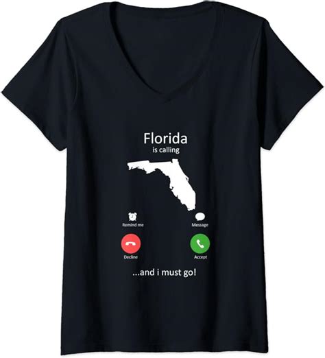 Womens Florida Is Calling And I Must Go Funny Florida V