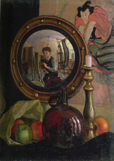 Self Portrait In A Mirror Mark Gertler William Orpen And Jan Van Eyck