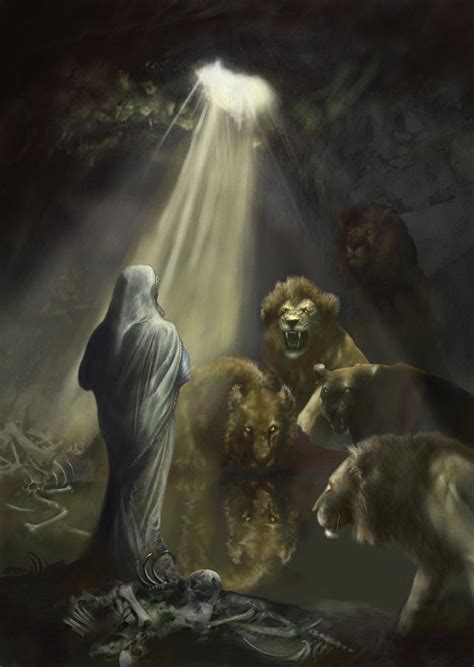 Daniel In The Lions Den Painting By Matt Kedzierski Fine Art America