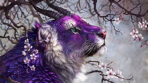 Fantasy Tiger Animal Predator Art Artistic Fantastic Animal Hd