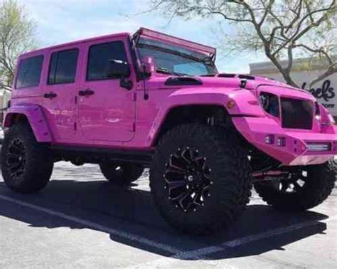 Jeep Wrangler Pink 2017 Fully Custom Jeep Wrangler Unlimited