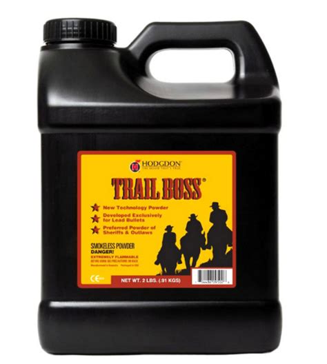Hodgdon Trail Boss Smokeless Powder 2 Lb Adult Signature Required