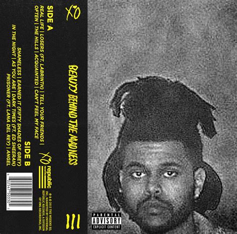 The Weeknd Beauty Behind The Madness Cassette By Lisskand On Deviantart