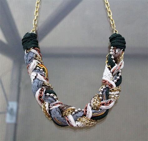 Make A Statement With Our Diy Chunky Braid Necklace Diy Statement