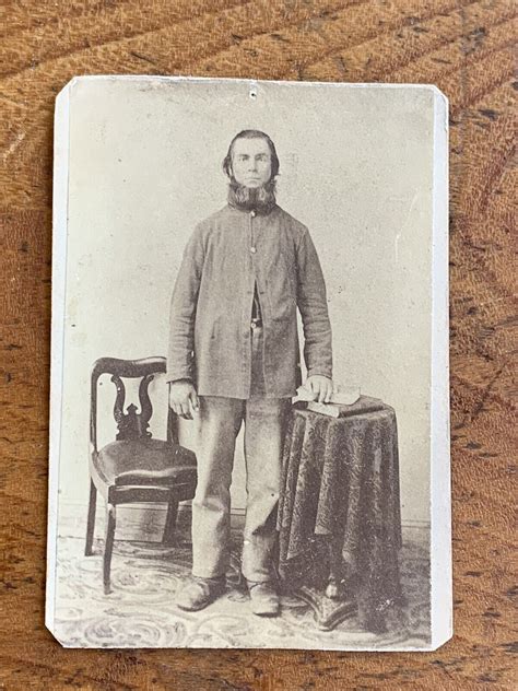 Antique Civil War Era Cdv Bible Belt Mormon Beard Bibles Sellers